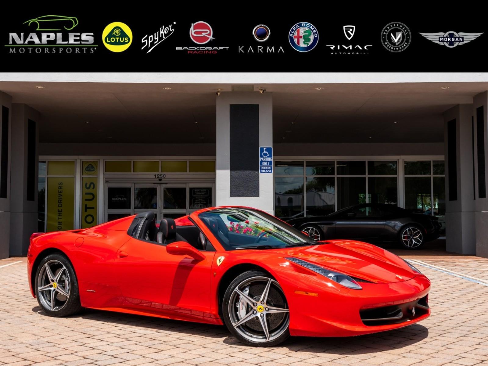 Used 2013 Ferrari 458 Italia Spider For Sale (Sold) Naples Motorsports Inc Stock 22191867
