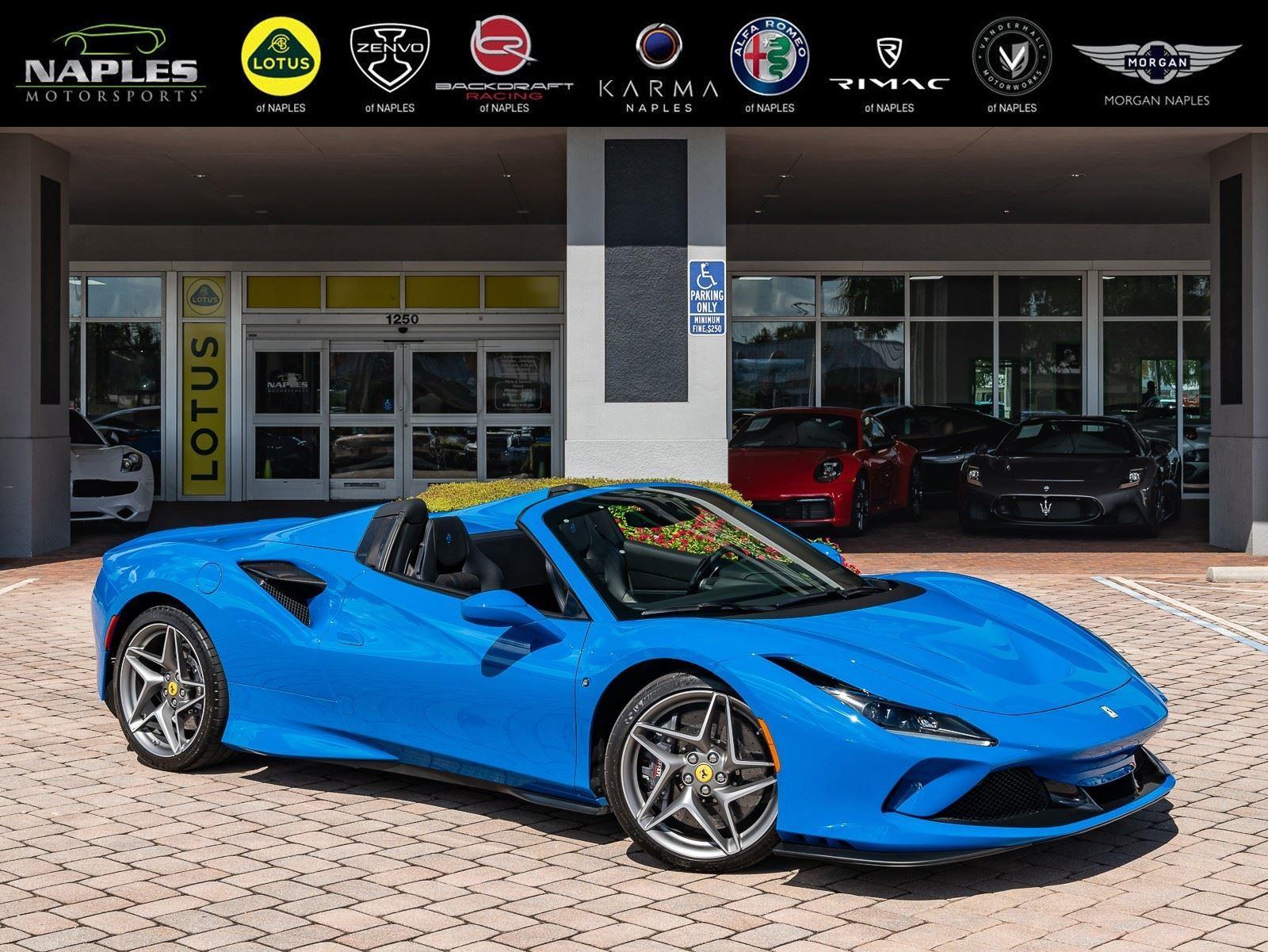 【まりまり】moi perk FASRA TOP 2021ss　blue VIN: ZFF93LMAXM0262151 | Used 2021 Ferrari F8 Spider For Sale
