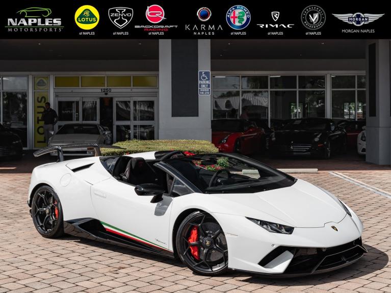 Used 2018 Lamborghini Huracan Performante Spyder for sale $359,995 at Naples Motorsports Inc in Naples FL Used 2018 Lamborghini Huracan Performante Spyder for sale $359,995 at Naples Motorsports Inc in Naples FL