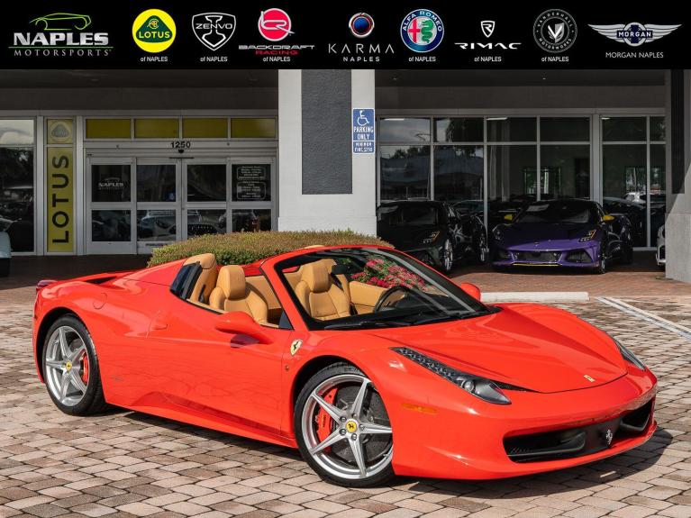 Used 2014 Ferrari 458 Italia 2dr Conv for sale $569,995 at Naples Motorsports Inc in Naples FL