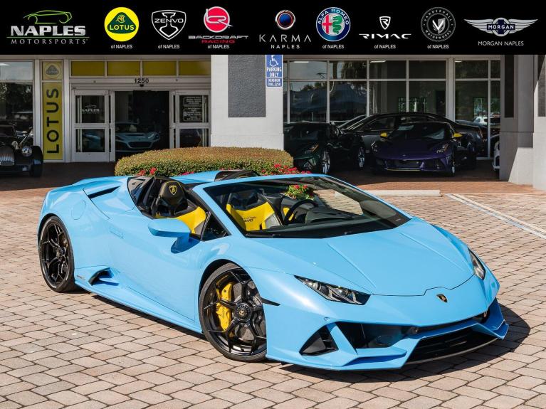 Used 2022 Lamborghini Huracan EVO Spyder AWD for sale $399,995 at Naples Motorsports Inc in Naples FL